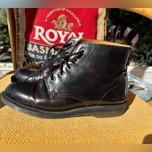 Doc Marten Emmeline Cherry Red Two-Tone Arcadia Women’s Boot. Size 8.